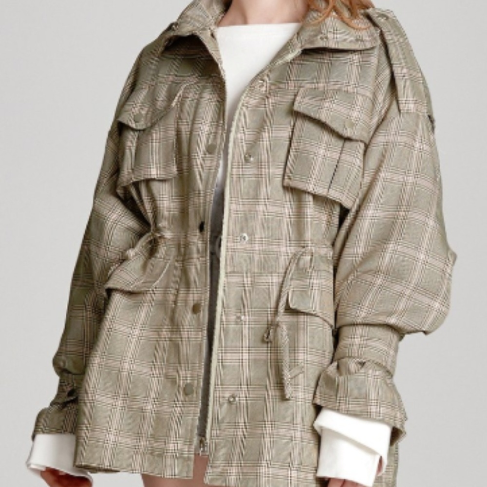 Storets Nora Check Oversized Jacket